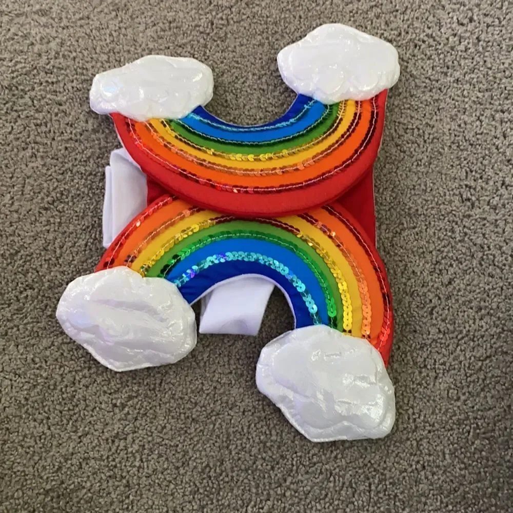 Pet Dog/Cat Rainbow Costume Halloween Size XS NWT